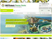 Tablet Screenshot of 365ticketsthemeparks.com